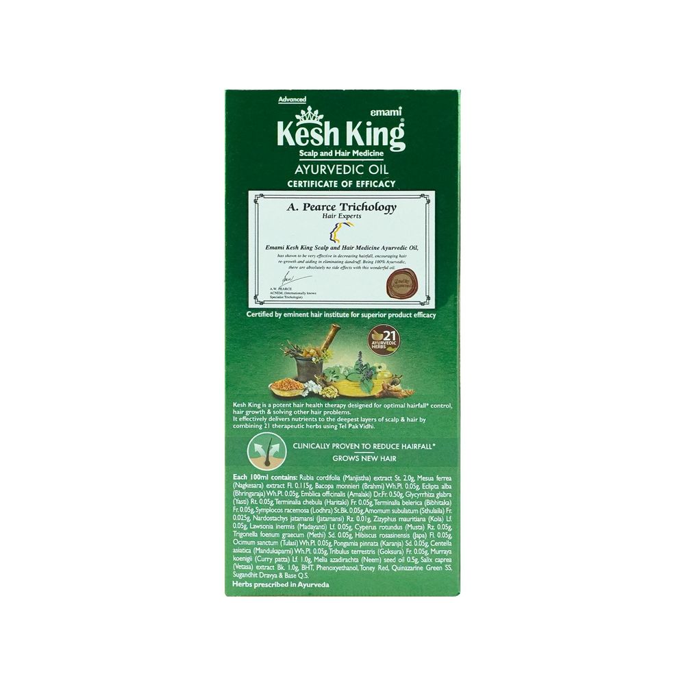 Emami Advanced Kesh King Scalp and Hair Medicine Ayurvedic Oil for New Hair Growth & Reducing Hairfall 50ml  