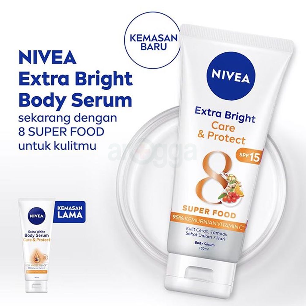 Nivea Extra Bright Care & Protect 8 Super Food Body Serum  