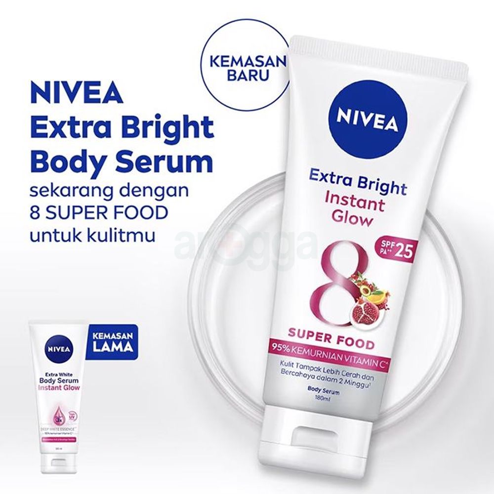 Nivea Extra Bright Instant Glow 8 Super Food Body Serum  