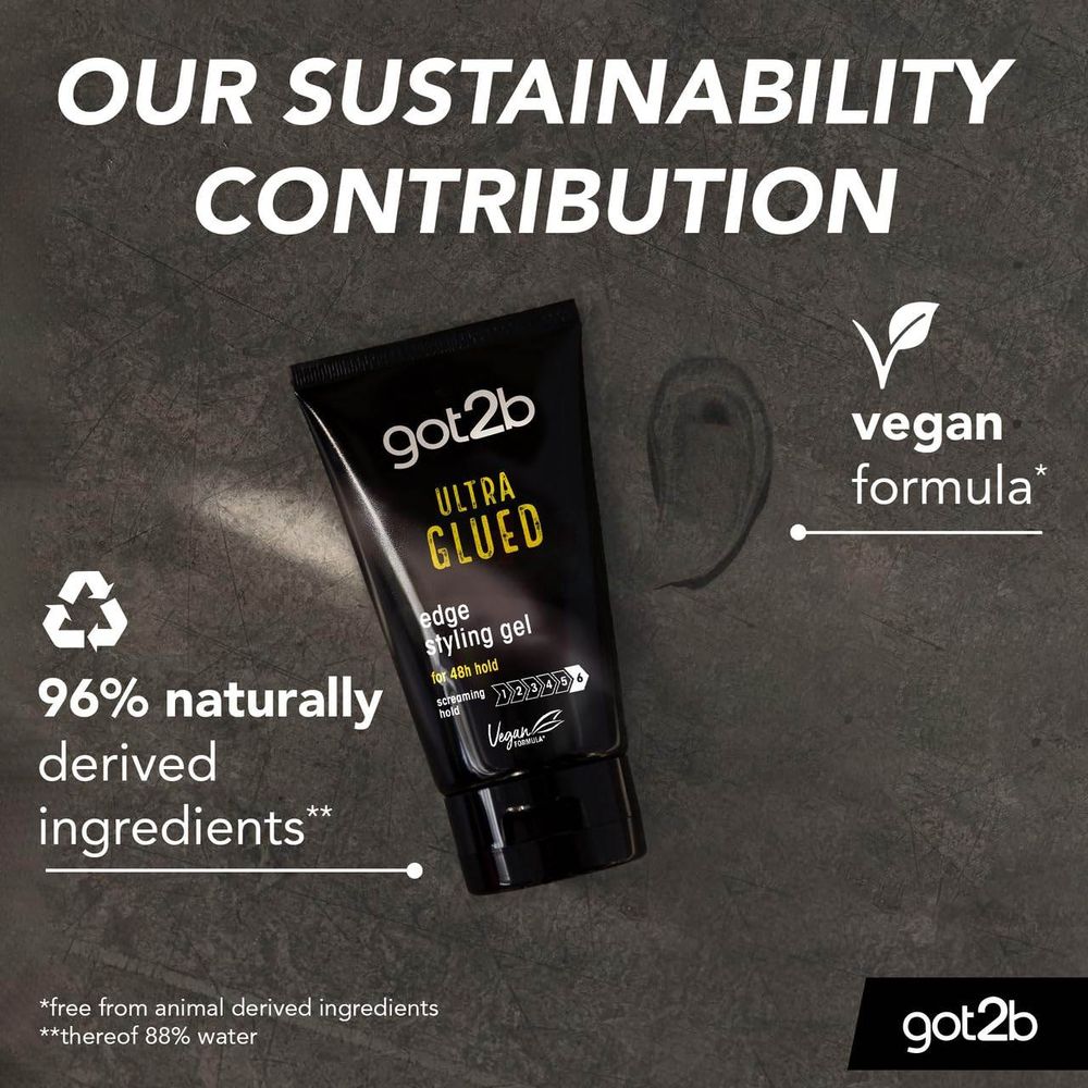 Schwarzkopf Got2b Ultra Glued Edge Styling Hair Gel  