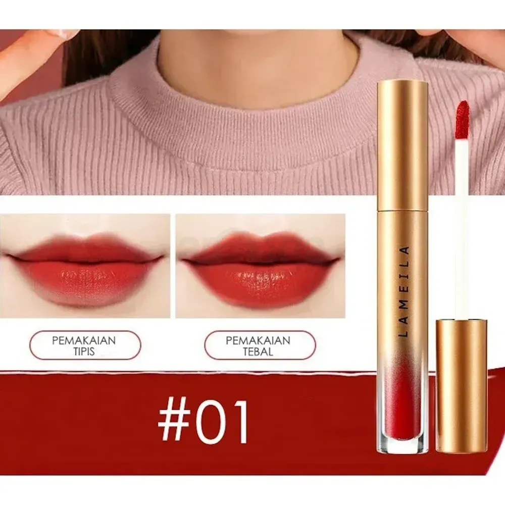 Lameila Velvet Lip Glaze Liquid Lipstick - 01  