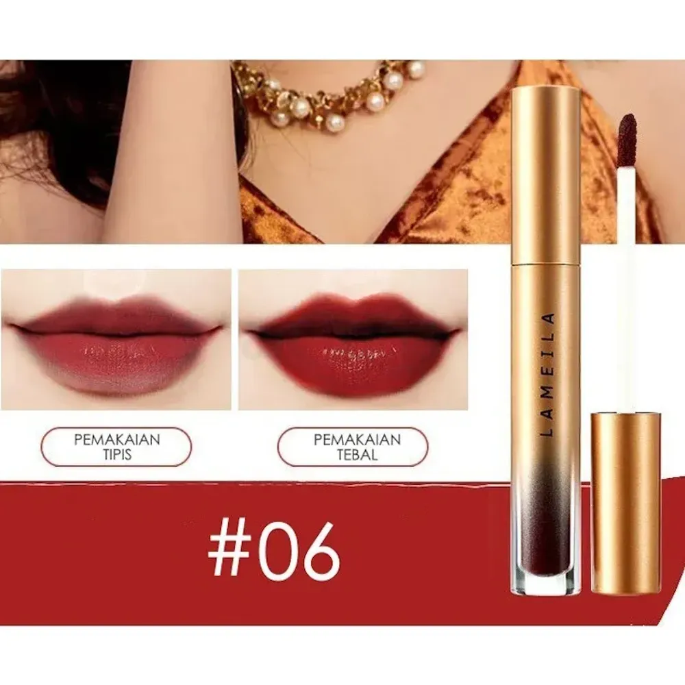 Lameila Velvet Lip Glaze Liquid Lipstick - 06  
