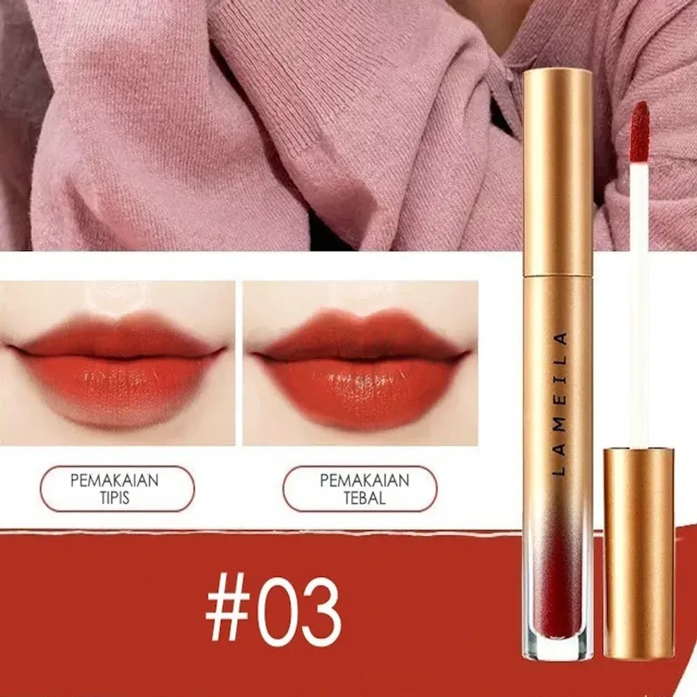 Lameila Velvet Lip Glaze Liquid Lipstick - 03  