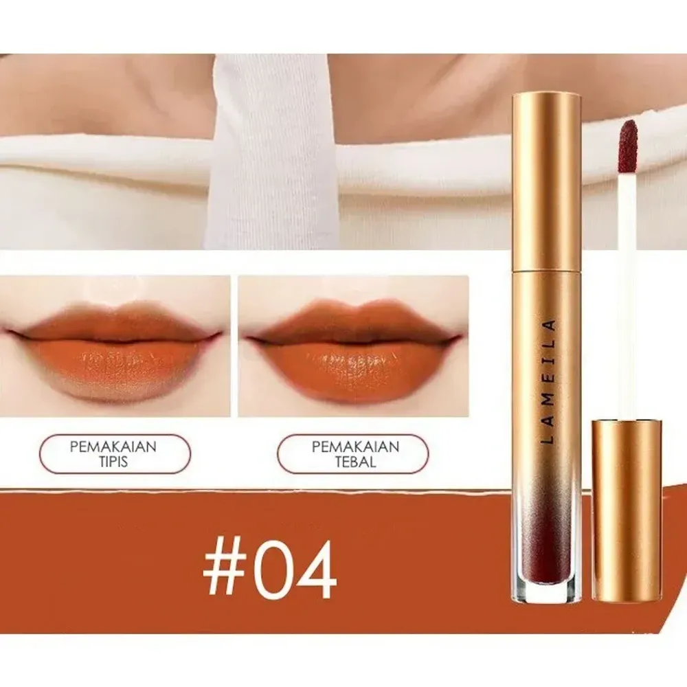 Lameila Velvet Lip Glaze Liquid Lipstick - 04  