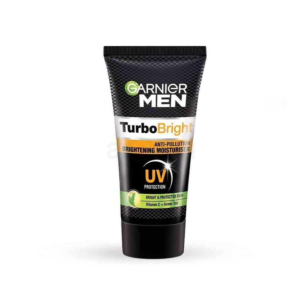 Garnier Men Turbo Bright Anti Pollution Brightening Moisturiser with Vitamin C & Green Tea  