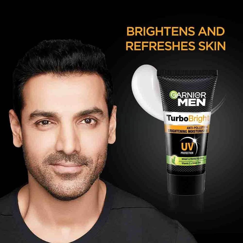 Garnier Men Turbo Bright Anti Pollution Brightening Moisturiser with Vitamin C & Green Tea  