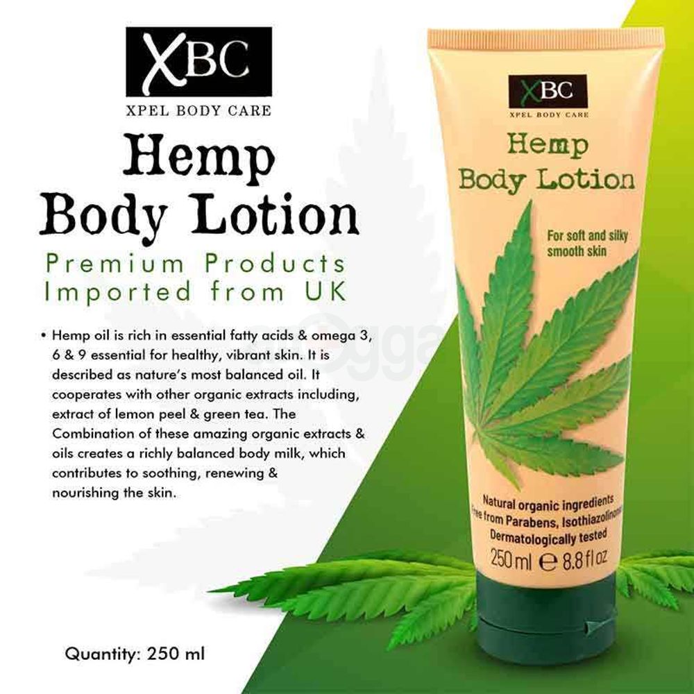 Xpel Xbc Hemp Body Lotion for Soft & Silky Smooth Skin  