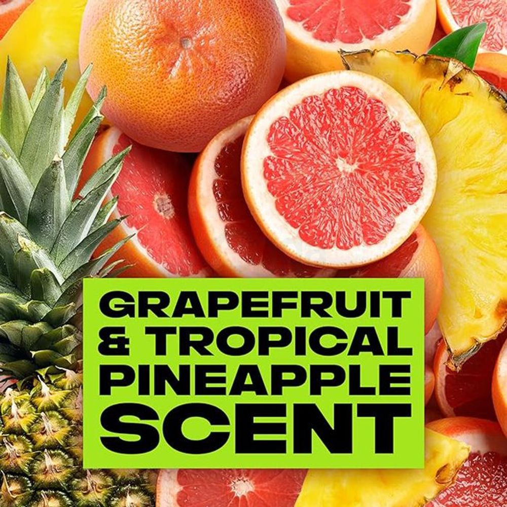Lynx 3 in 1 Epic Fresh Boost Body Face & Hair Wash with Grapefruit & Tropical Pineapple  