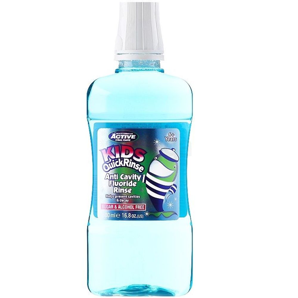 Beauty Formulas Active Oral Care Kids Quick Ringe Anti-Cavity Fluoride Rinse Mouthwash  