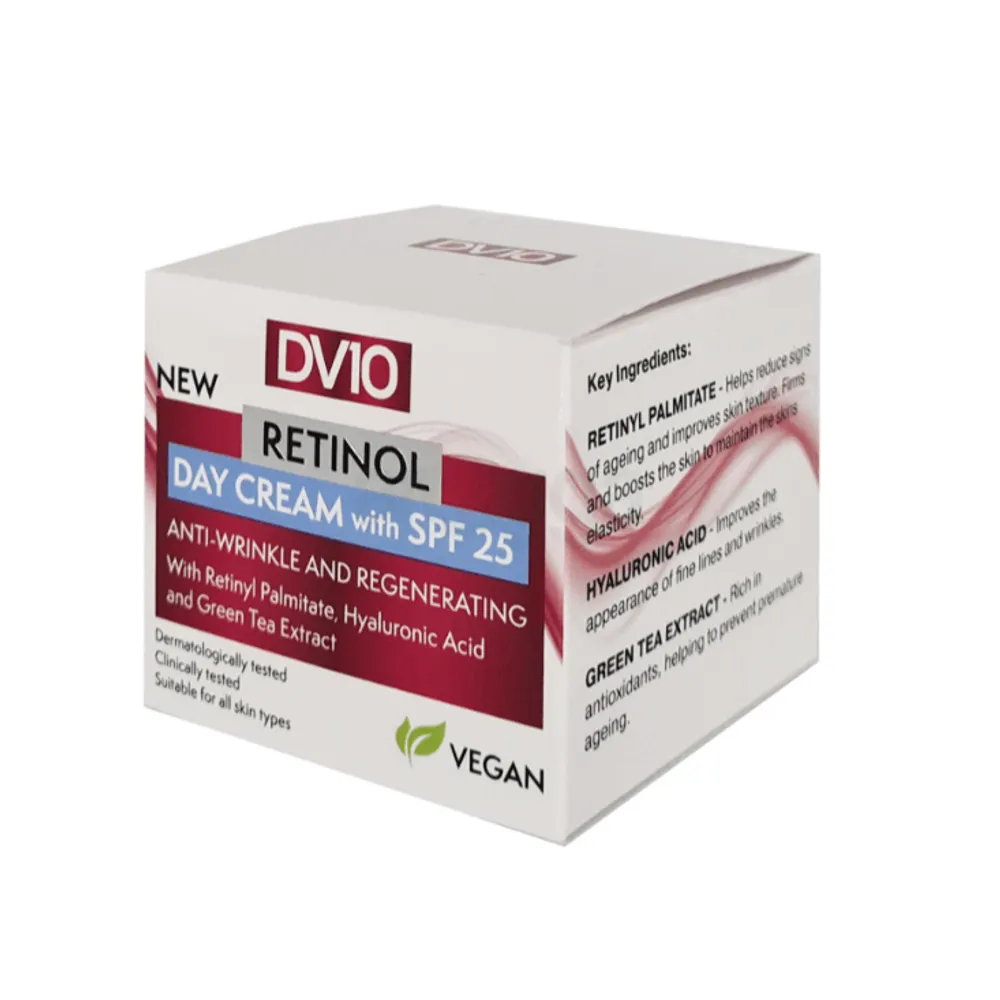DV10 Anti Wrinkle and Regenerating Retinol Day Cream  with SPF 25  