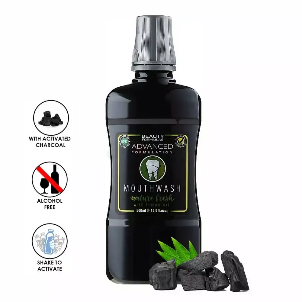 Beauty Formulas Active Oral Care Charcoal Advanced Formulation Mouthwash  