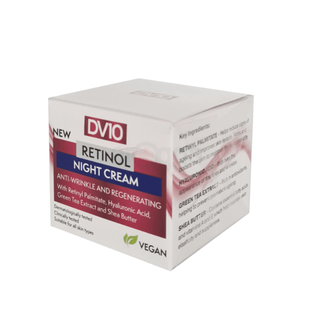 DV10 Anti Wrinkle and Regenerating Retinol Night Cream  with SPF 25  