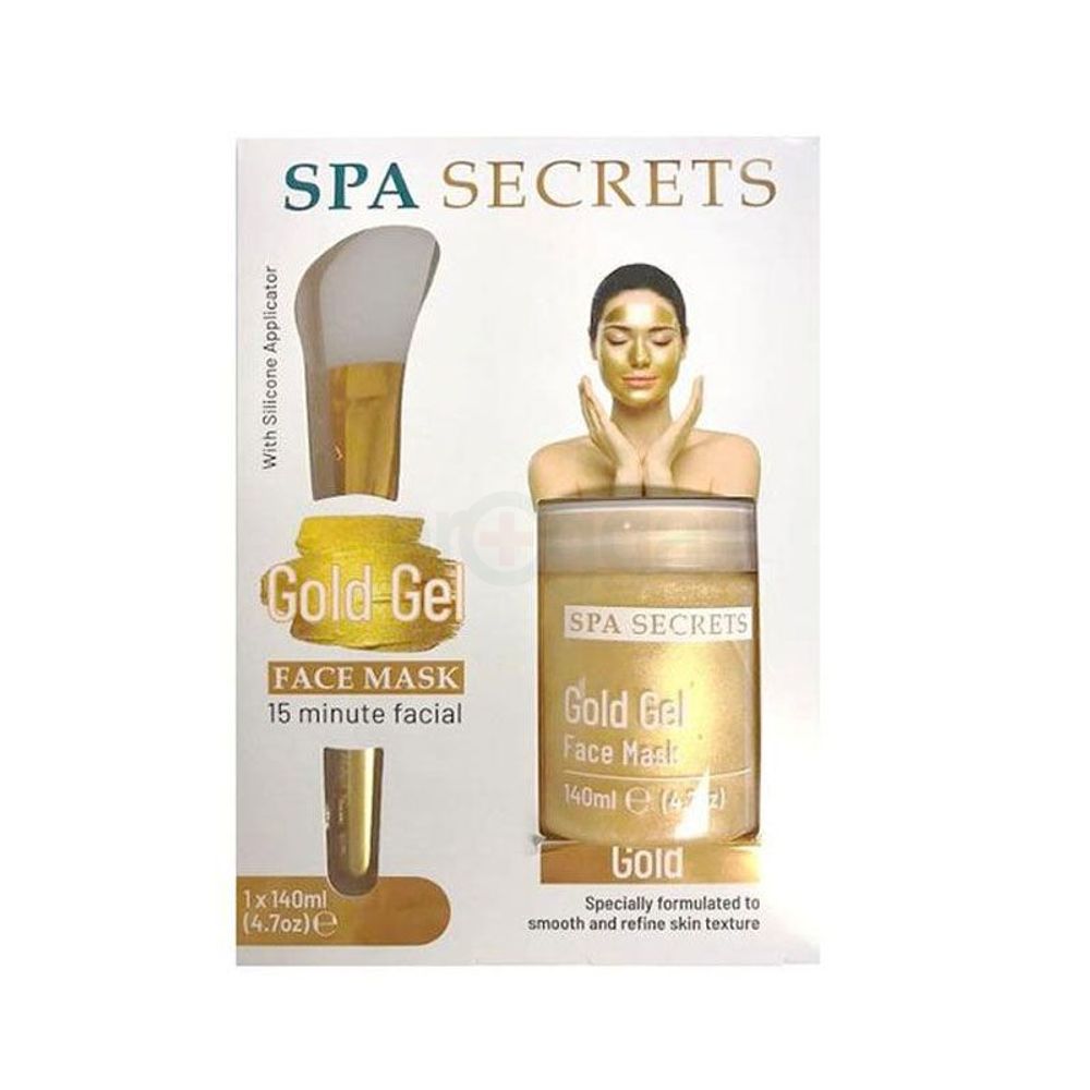 Spa Secrets Gold Gel Face Mask Set for Smooth and Refine Skin Texture  