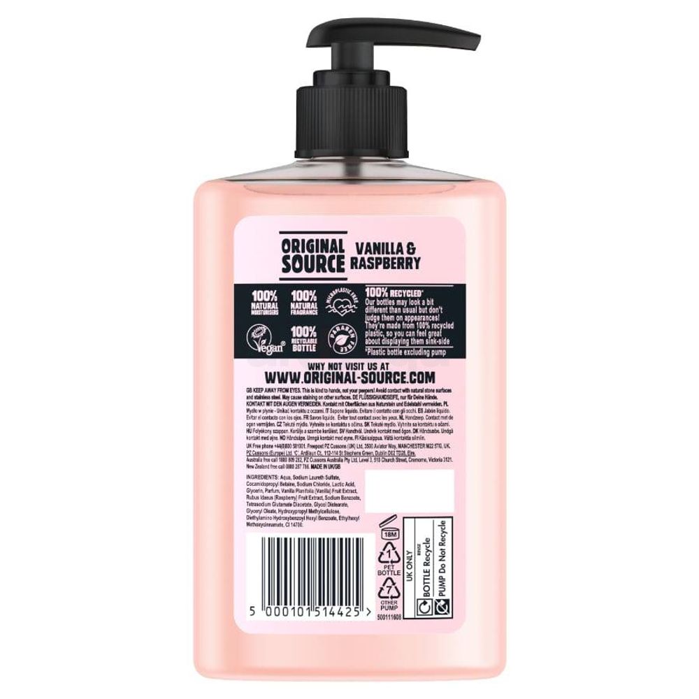 Original Source Creamy Vanilla and Raspberry Moisturising Hand Wash  