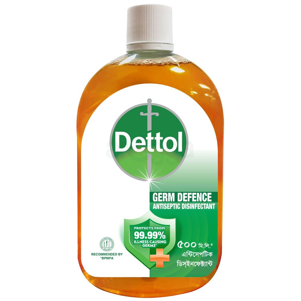 Dettol Antiseptic Disinfectant Liquid 500ml for First Aid, Medical & Personal Hygiene- use diluted  