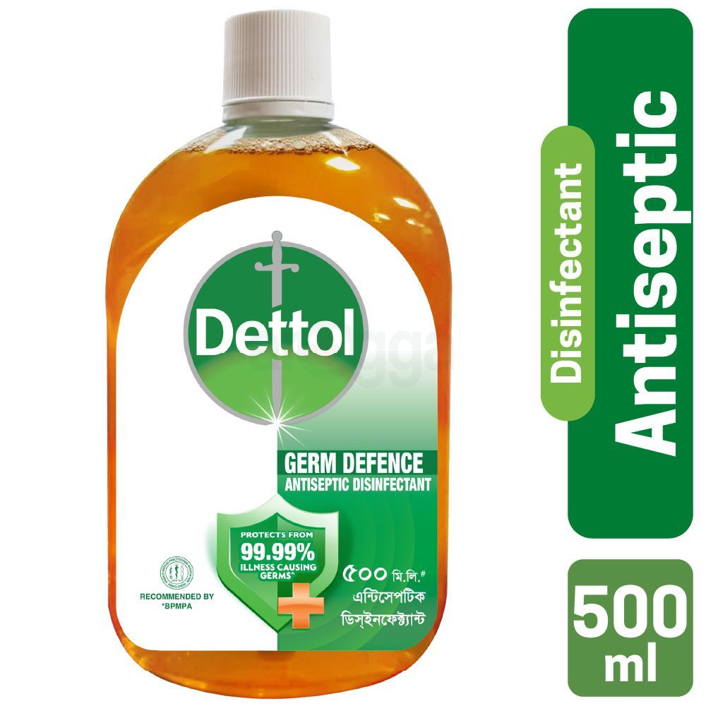 Dettol Antiseptic Disinfectant Liquid 500ml for First Aid, Medical ...