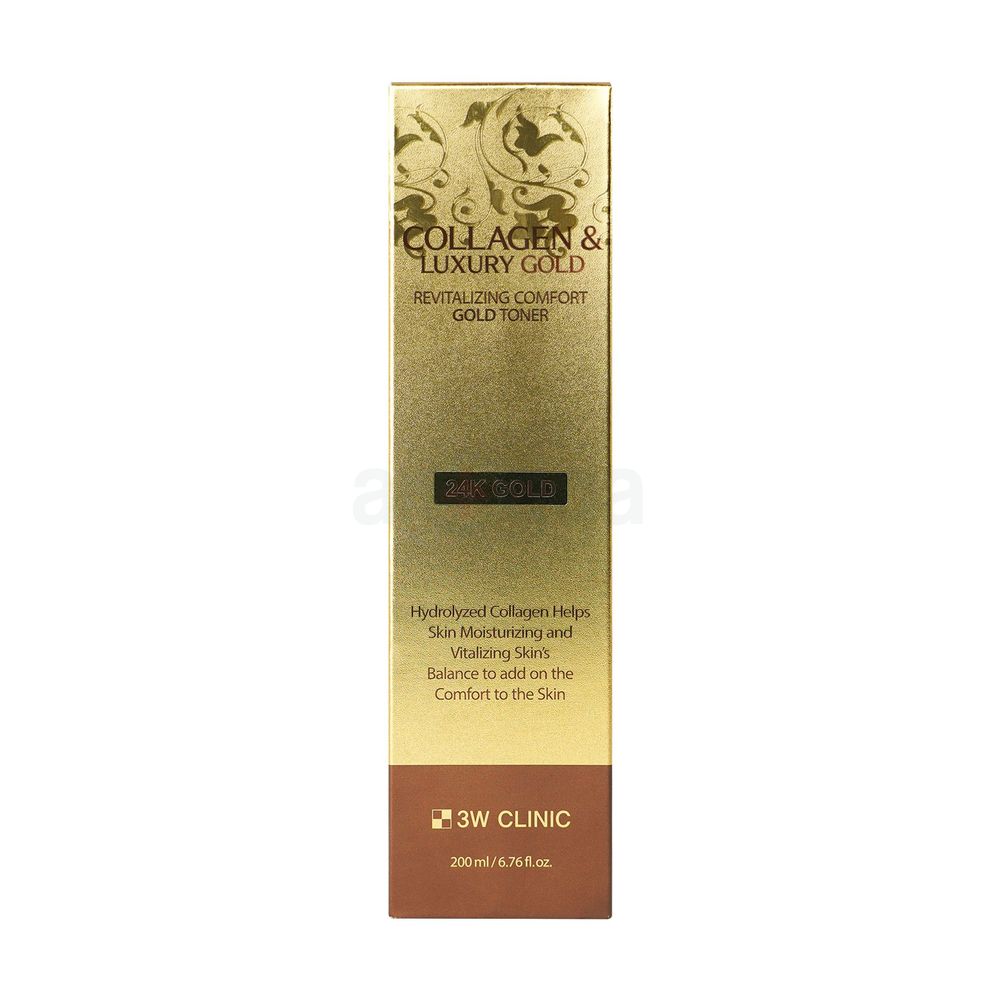 3W Clinic Collagen and Luxury 24K Gold Revitalizing Comfort Gold Toner  