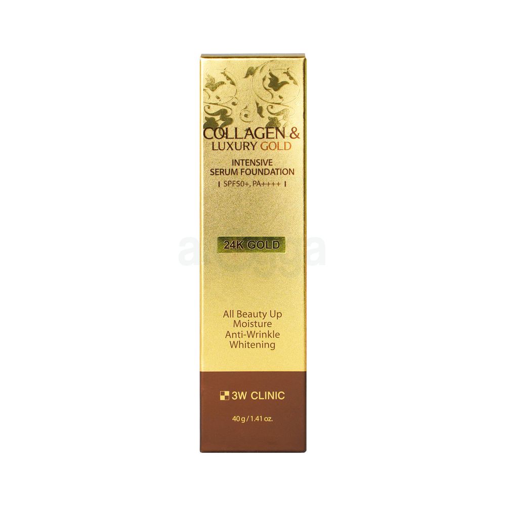3W Clinic Collagen and Luxury 24K Gold Intensive Serum Foundation with SPF50+ PA++++  