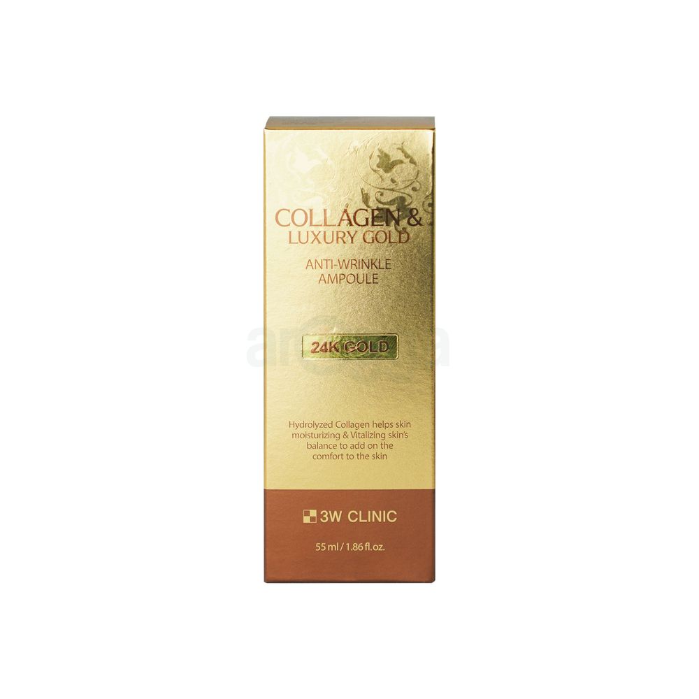 3W Clinic Collagen and Luxury 24K Gold Anti Wrinkle Ampoule  