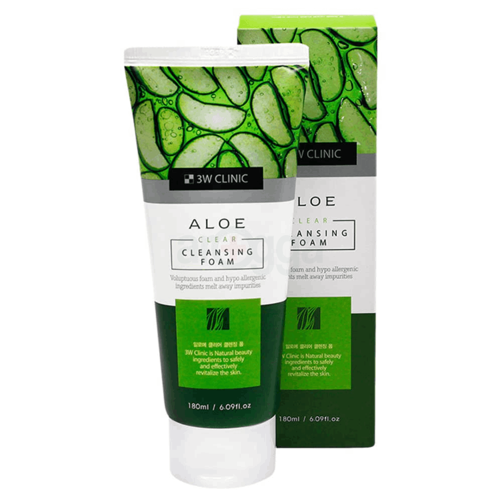 3W Clinic Aloe Clear Cleansing Foam  