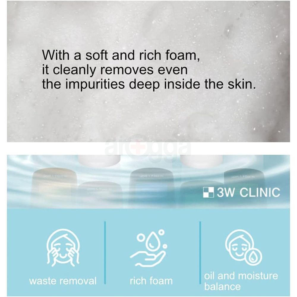 3W Clinic Aloe Clear Cleansing Foam  