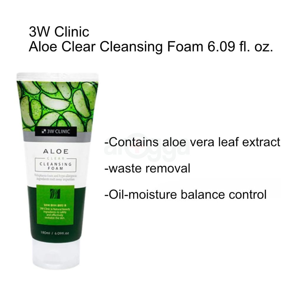 3W Clinic Aloe Clear Cleansing Foam  