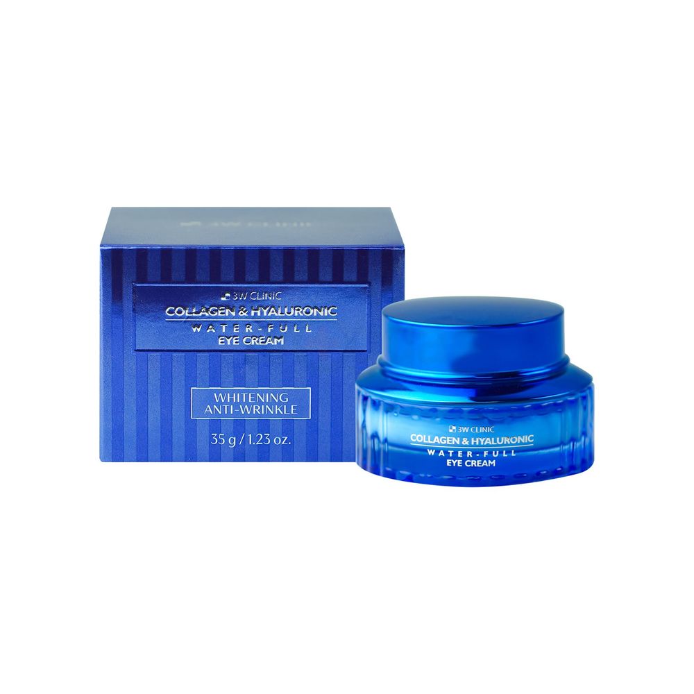 3W Clinic Collagen and Hyaluronic Water Full Whitening and Anti Wrinkle Eye Cream  