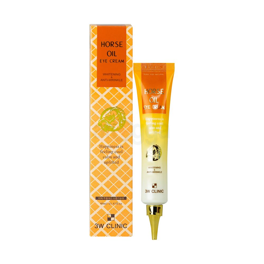 3W Clinic Whitening and Anti Wrinkle Horse Oil Eye Cream  