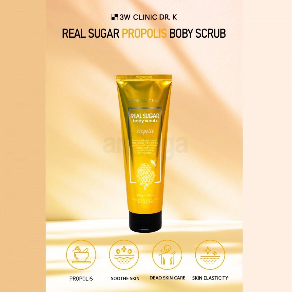 3W Clinic Dr. K Real Sugar Propolis Body Scrub  