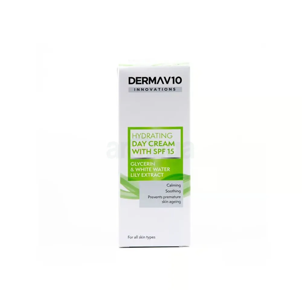 Derma V10 Innovations Hydrating Day Cream with SPF 15  