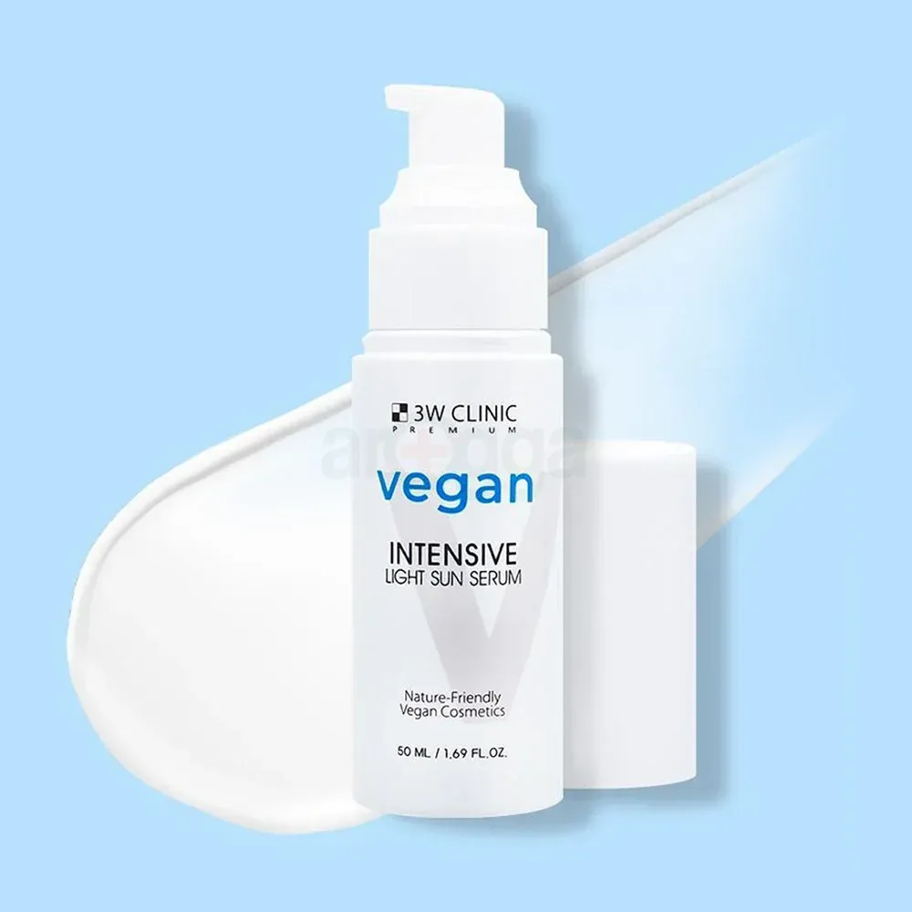 3W Clinic Premium Vegan Intensive Light Sun Serum SPF50+ PA+++  