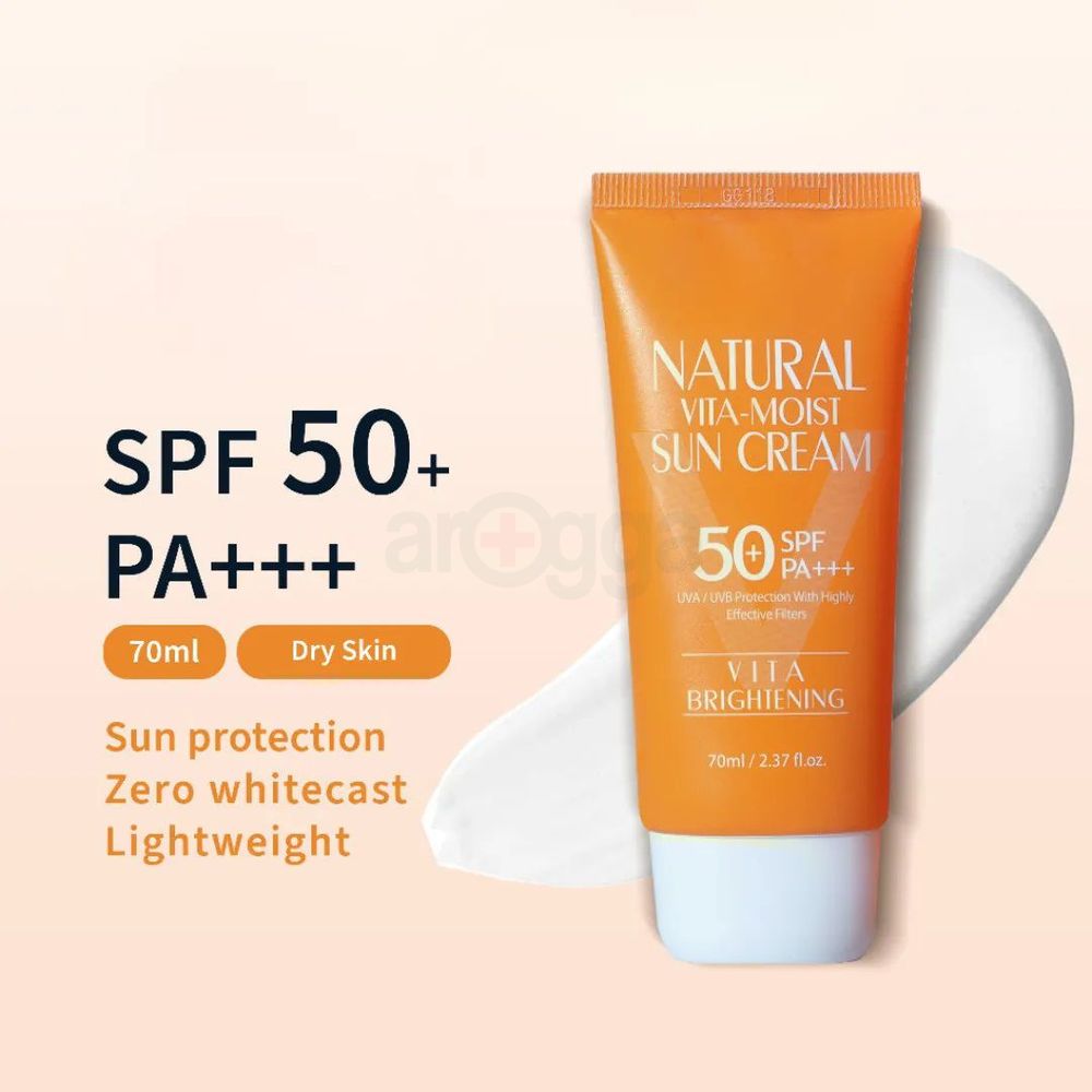 3W Clinic Natural Vita Moist Sun Cream SPF50+ PA+++  