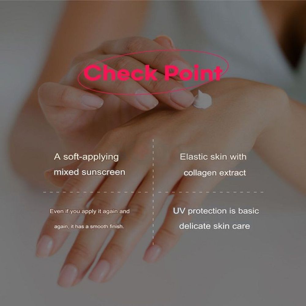 Pure Ground Collagen Pink Tone Up Sun Cream SPF50+  