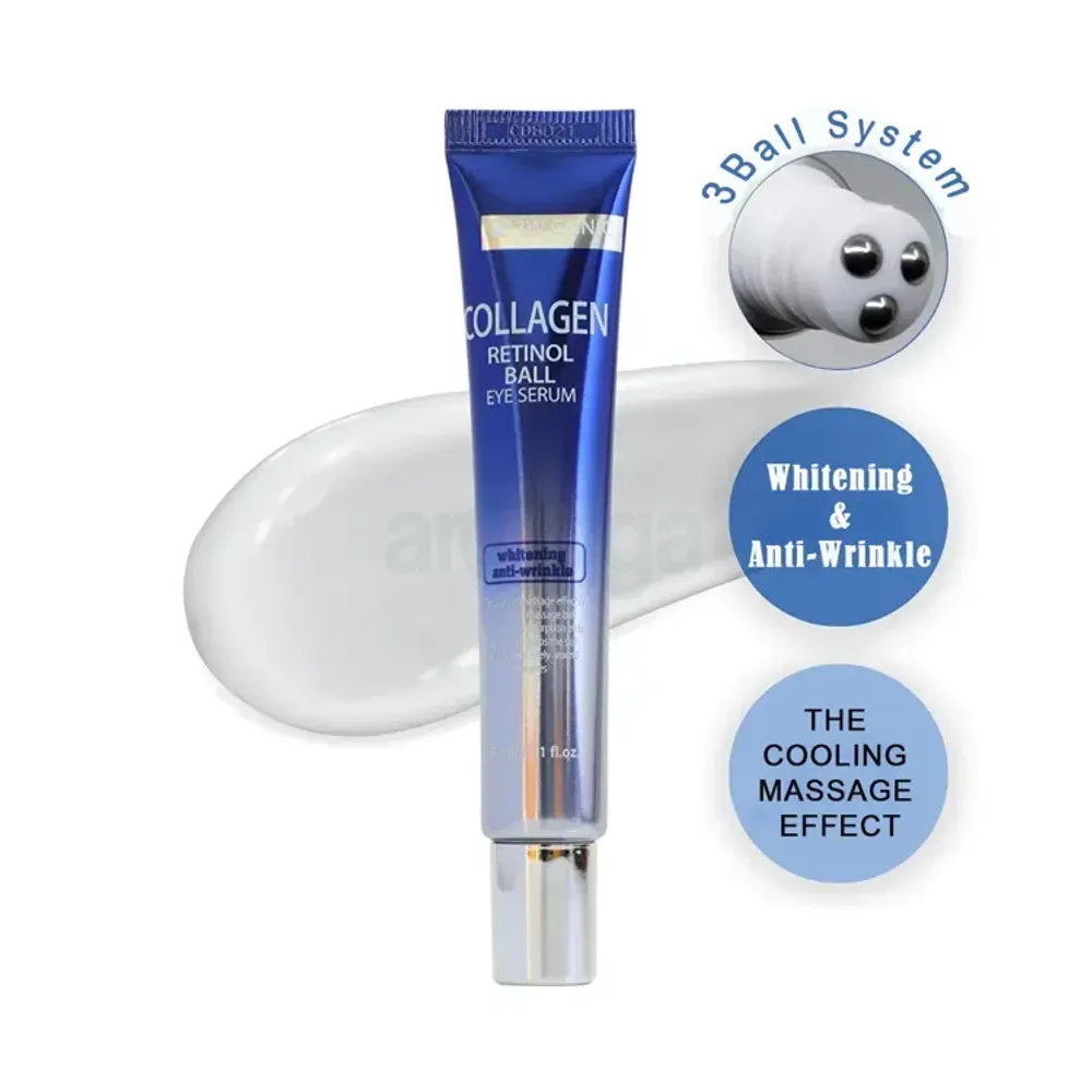 3W Clinic Collagen Retinol Ball Whitening and Anti Wrinkle Eye Serum  