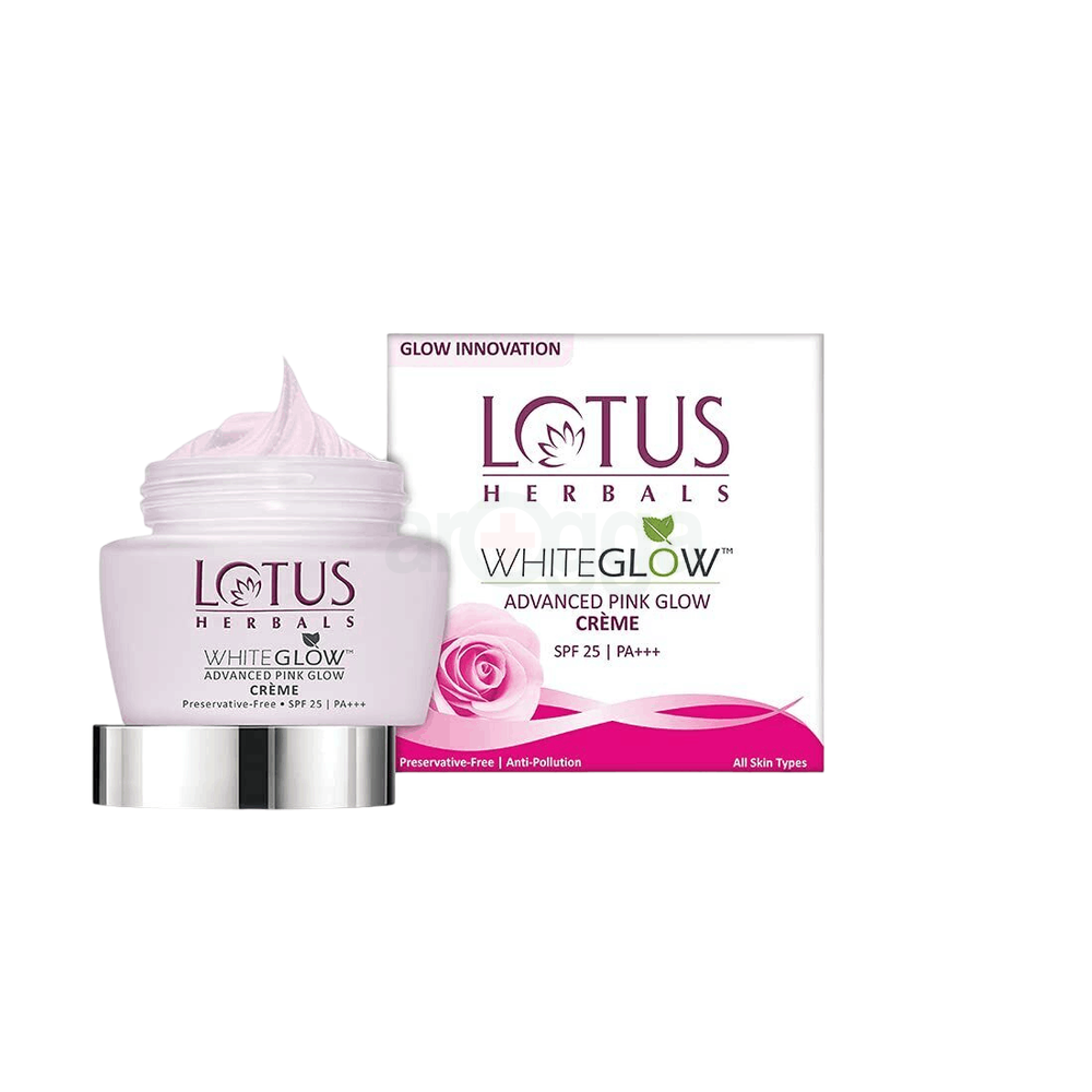 Lotus Herbals WhiteGlow (PurGlow) Advanced Pink Glow Brightening Cream SPF 25 PA+++  