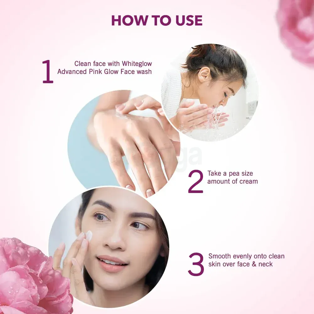 Lotus Herbals WhiteGlow (PurGlow) Advanced Pink Glow Brightening Cream SPF 25 PA+++  