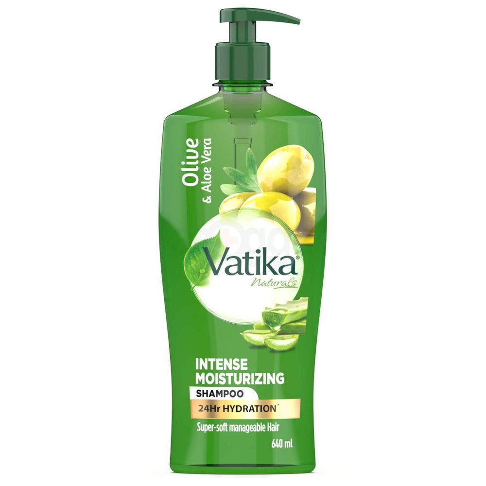 Vatika Naturals Intense Moisturizing Shampoo with Olive & Aloe Vera  