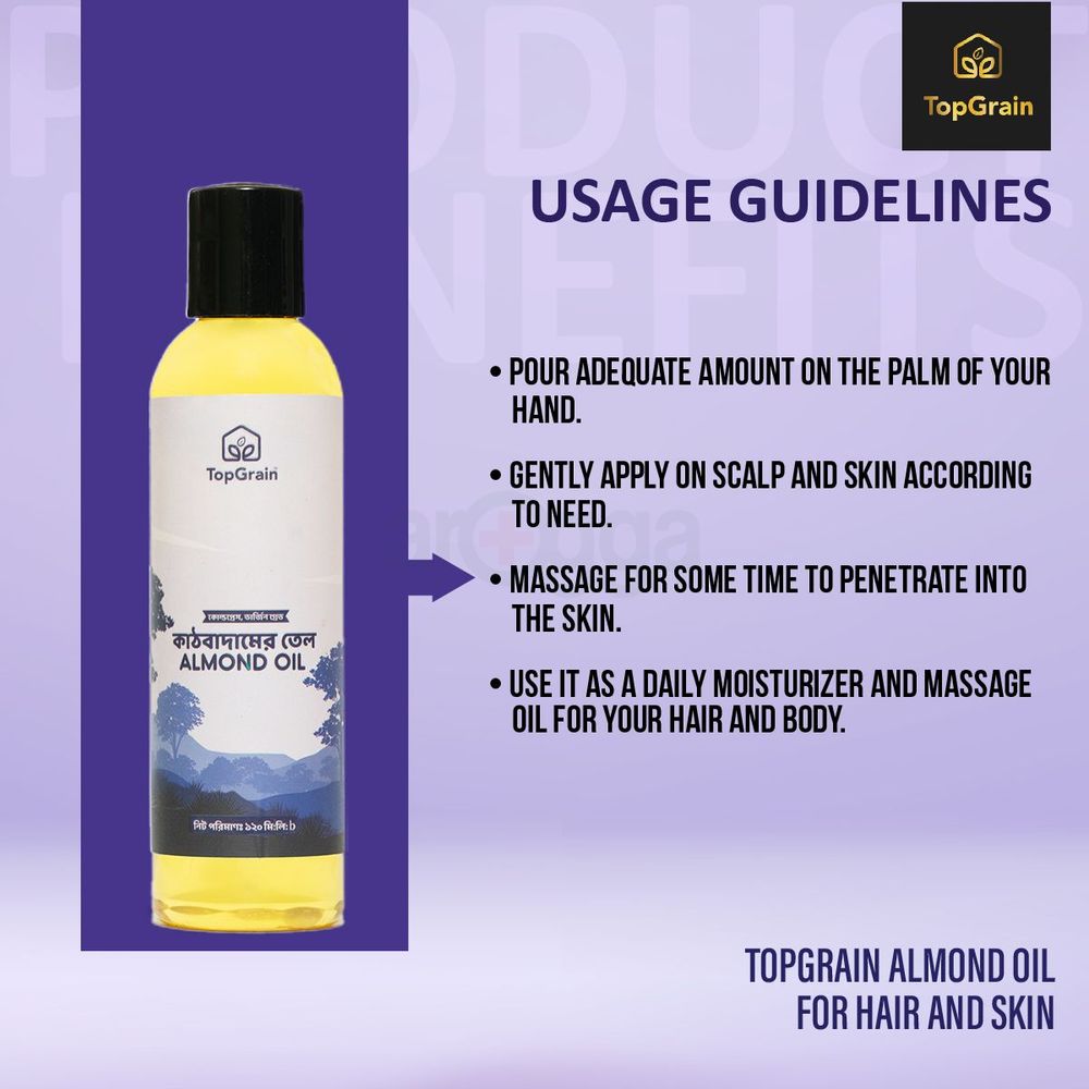 TopGrain Almond Oil 120ml  