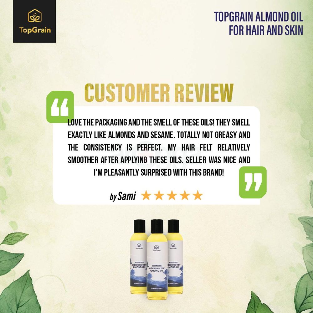 TopGrain Almond Oil 120ml  