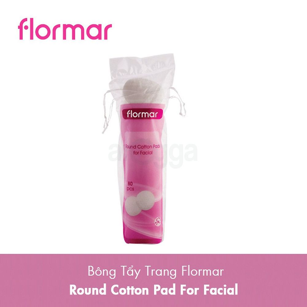 Flormar Round Cotton Pads for Facial - 80pcs  