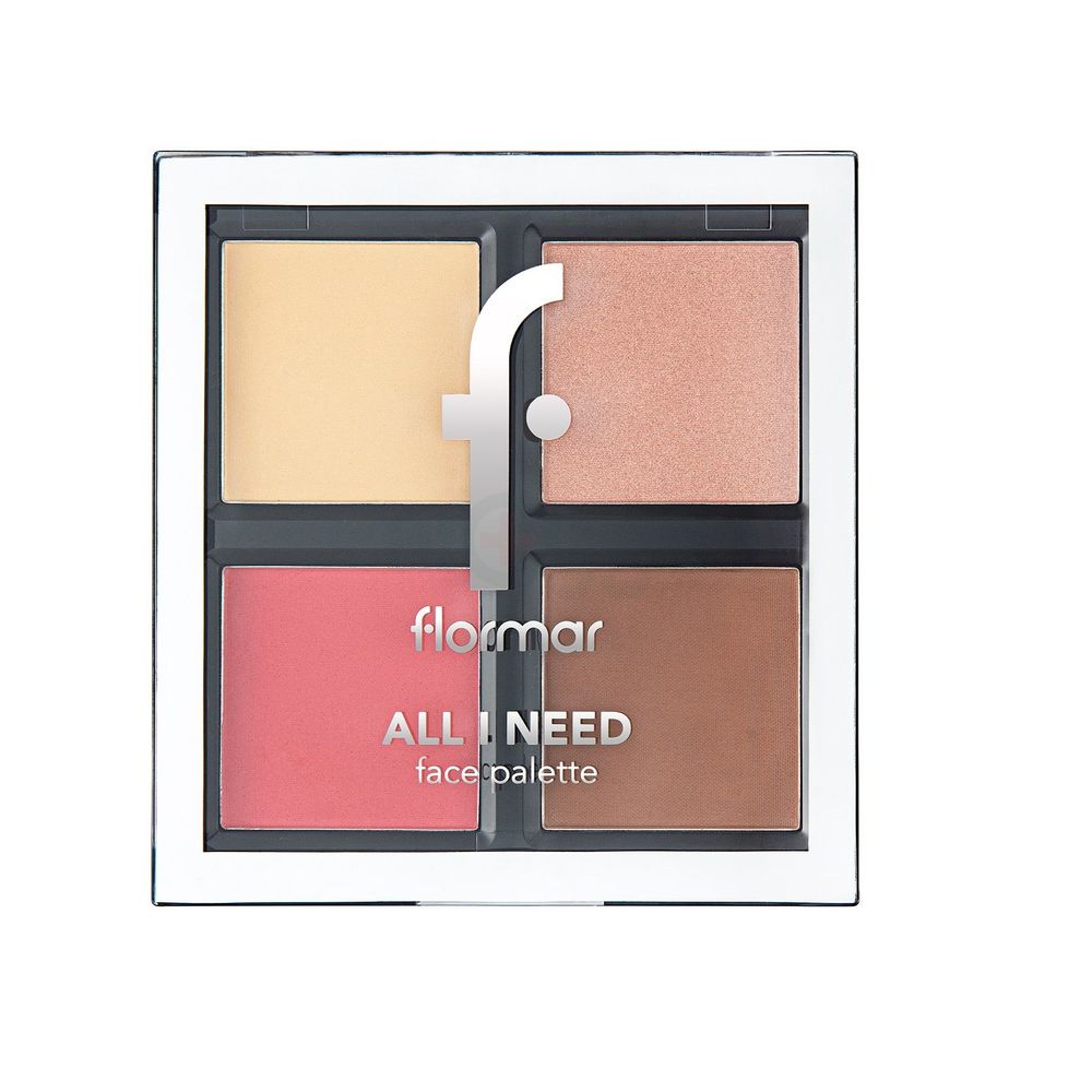 Flormar All I Need Face Palette(HighLighter, Contour, Blush & Powder)  