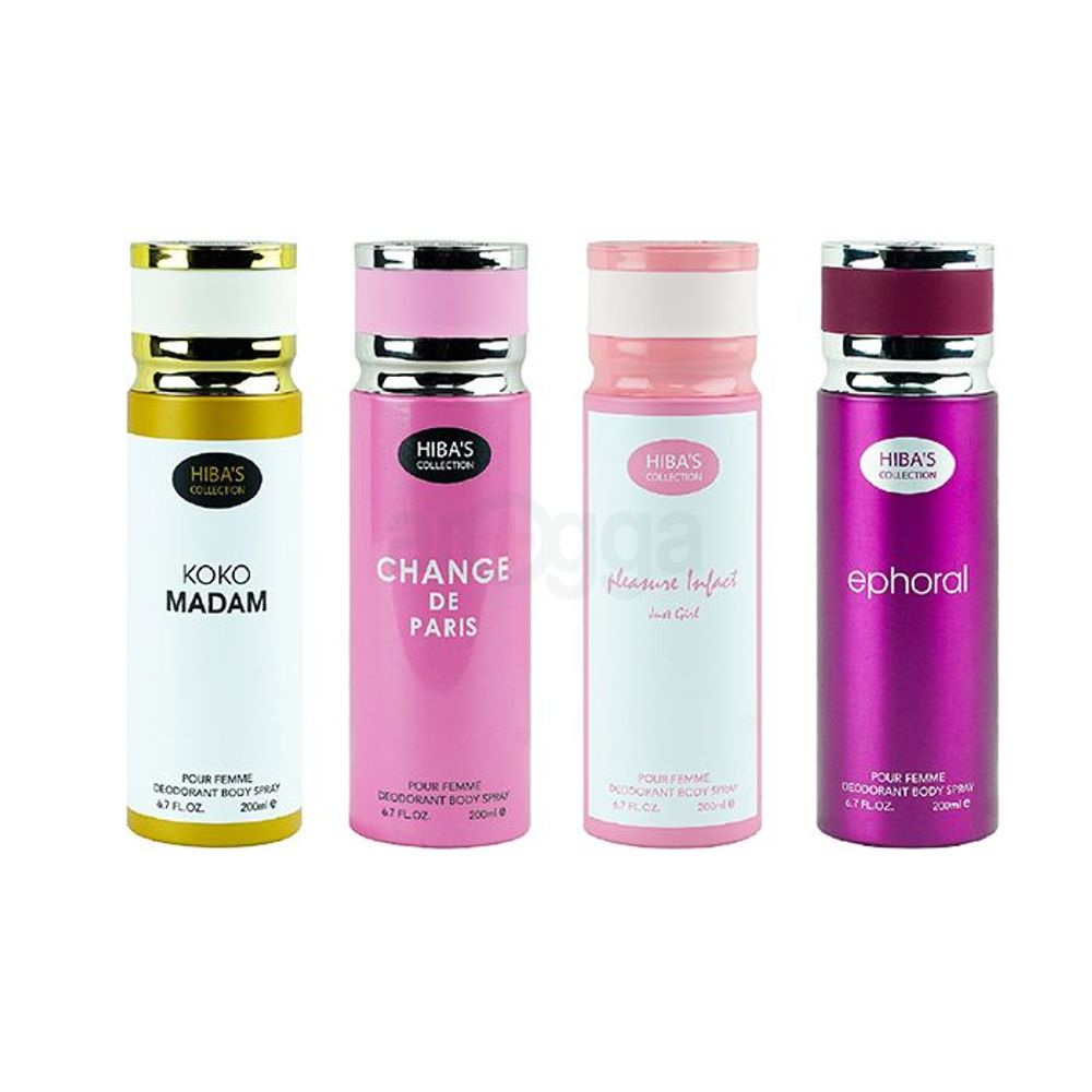 Hiba's Collection Change De Paris Deodorant Body Spray for Women  