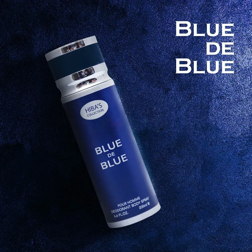 Hiba's Collection Blue De Blue Deodorant Body Spray for Men  