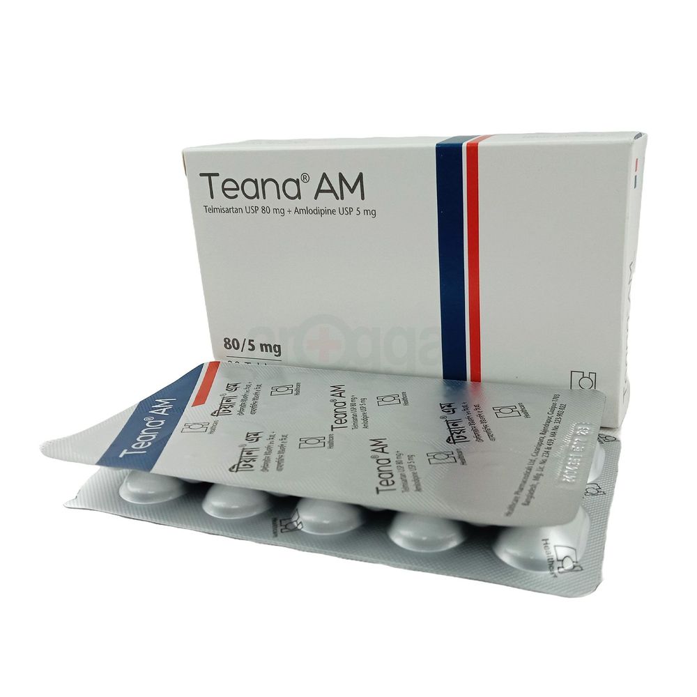 Teana AM 80 5mg+80mg tablet