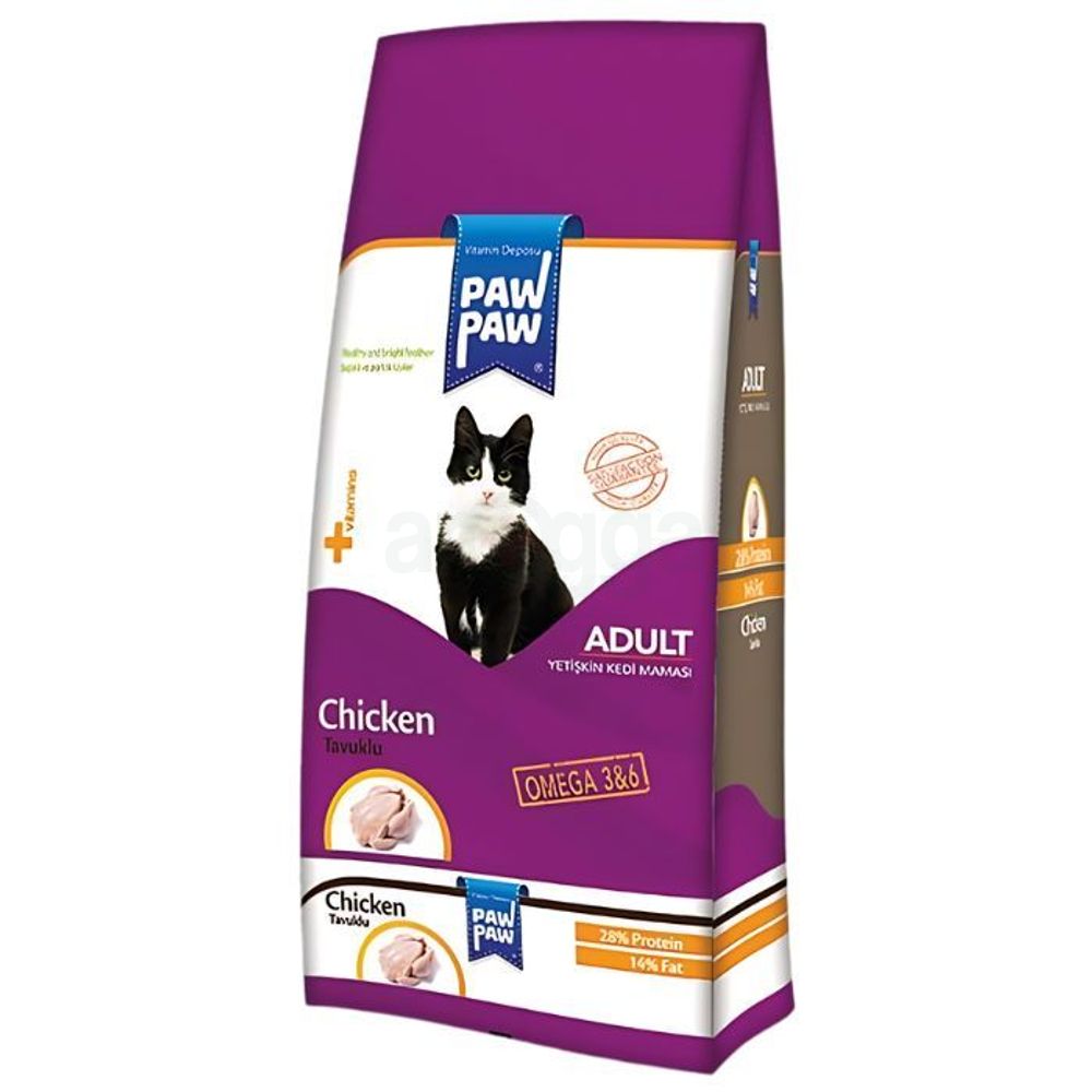 Paw Paw Adult Cat Food Chicken - 1kg Pack - Arogga Online Pharmacy