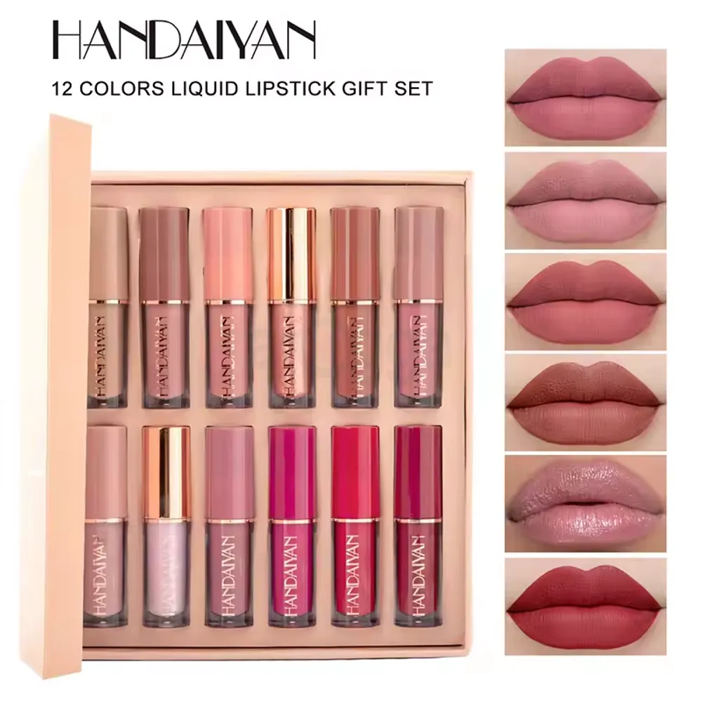 Handaiyan Thanks For The Love 12 Color Matte Liquid Lipstick Set  