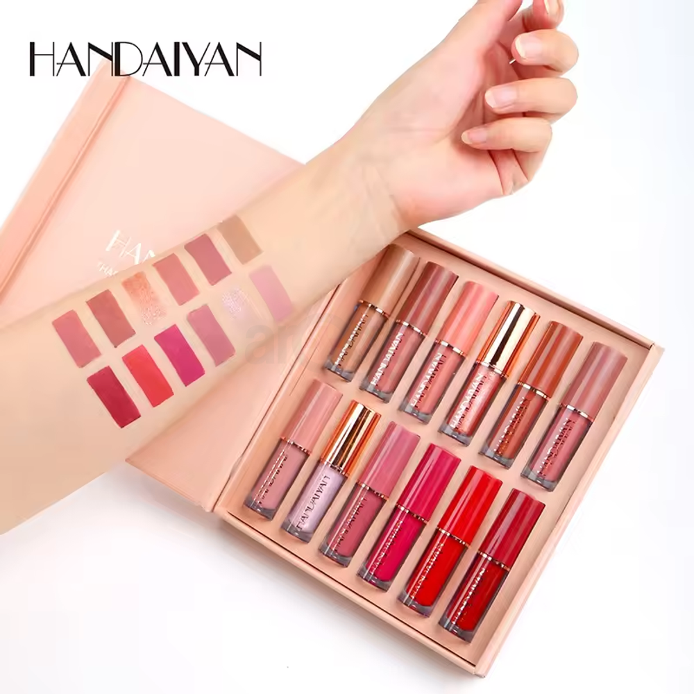 Handaiyan Thanks For The Love 12 Color Matte Liquid Lipstick Set  