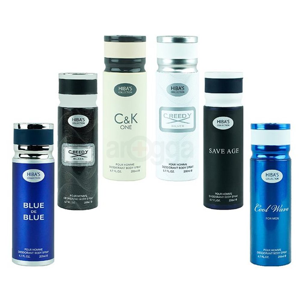 Hiba's Collection Creedy Black Deodorant Body Spray for Men  