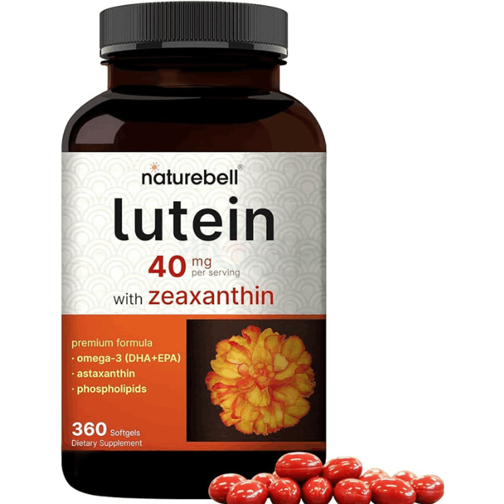 NatureBell Lutein 40mg and Zeaxanthin 1,600mcg Per Serving, 360 Softgels  