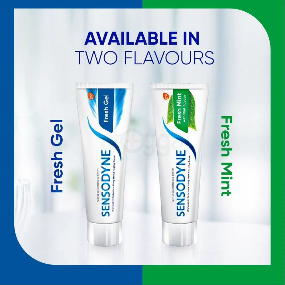 Sensodyne Fresh Mint Toothpaste (Free Sensodyne Toothbrush) 150gm  